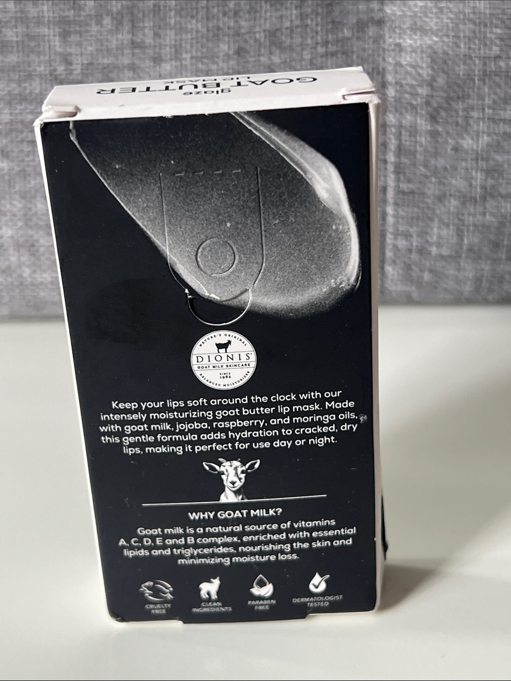 DIONIS Goat Butter Lip Mask — Black and White - Picture 2 of 2